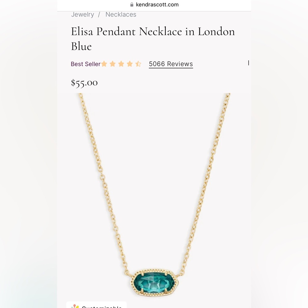Kendra Scott Elisa Pendant necklace